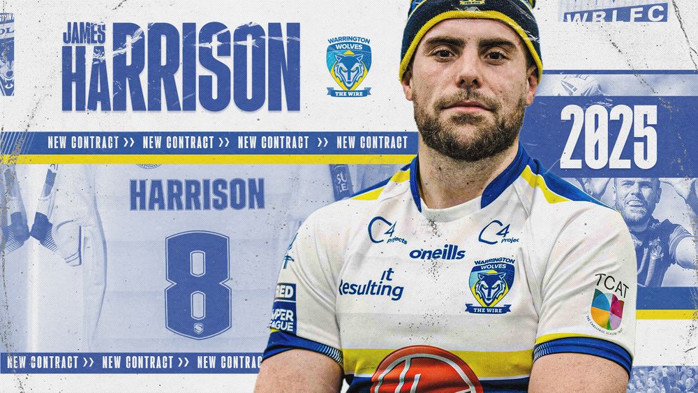 Warrington Wolves Harrison signs new deal to 2025